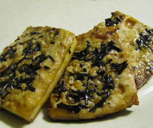 Baked Tofu and Green Tea Dressing