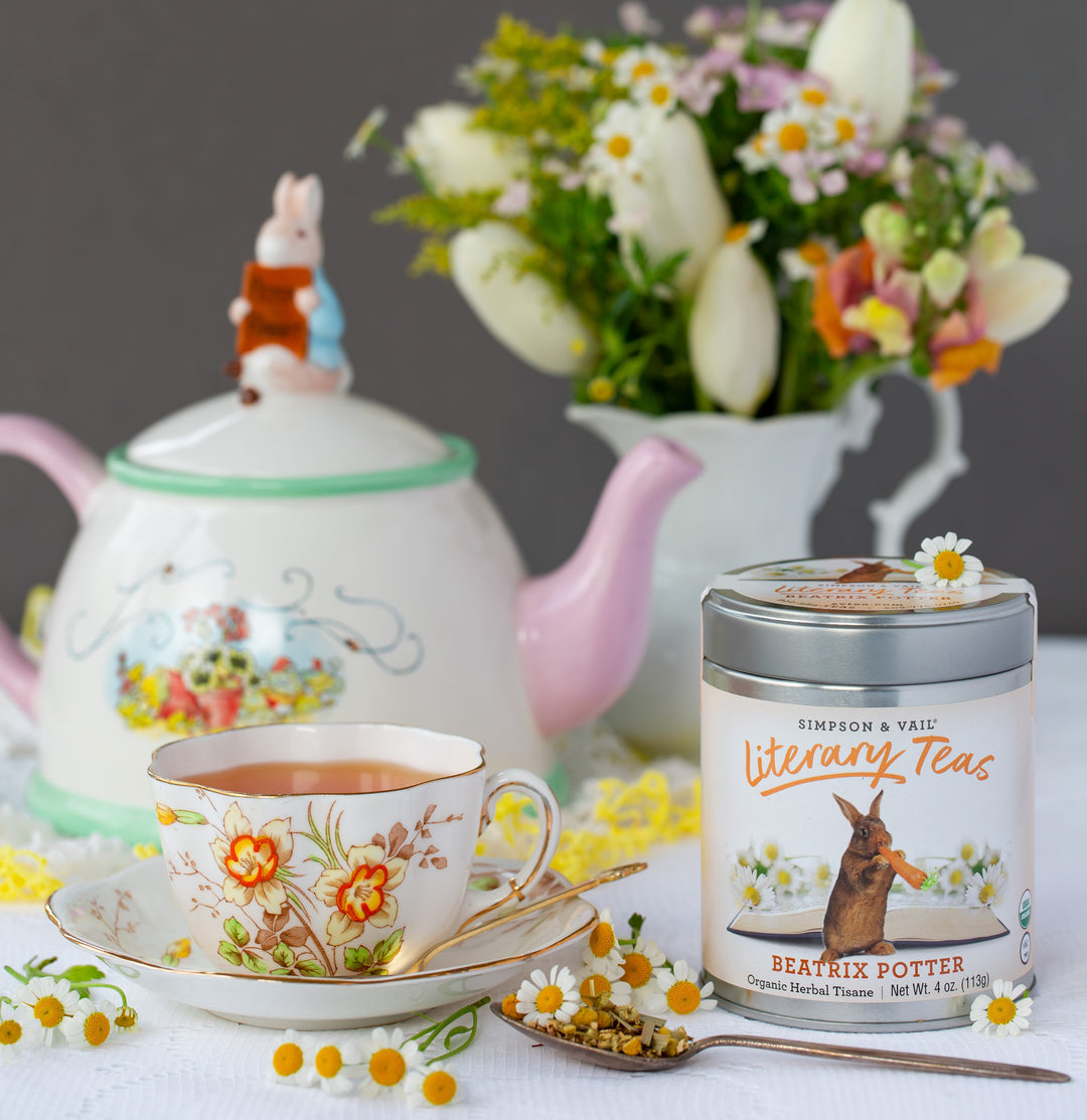 Literary Tea Line: Bronte Sisters, Potter, Carroll
