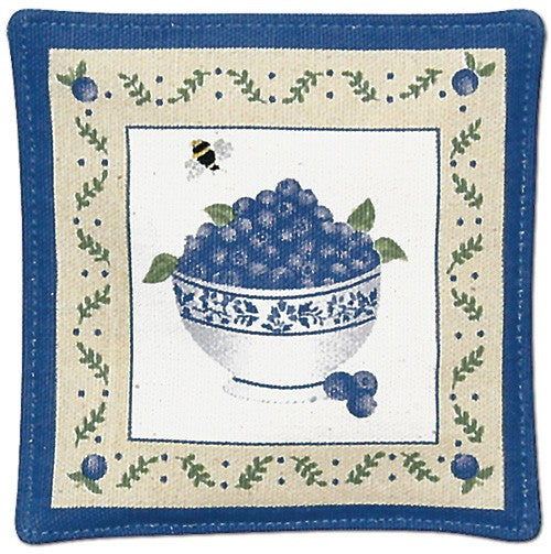 blueberries spiced mug mat 