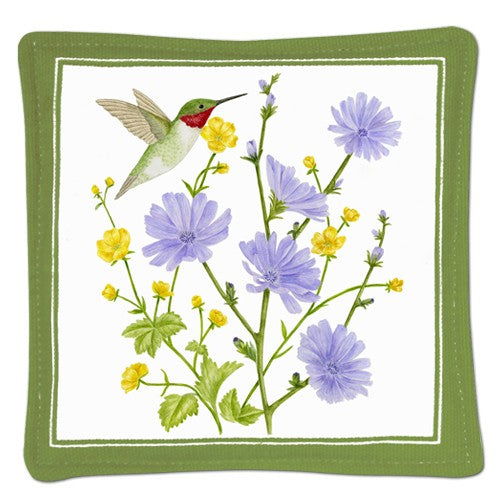 periwinkle hummingbird spiced mug mat