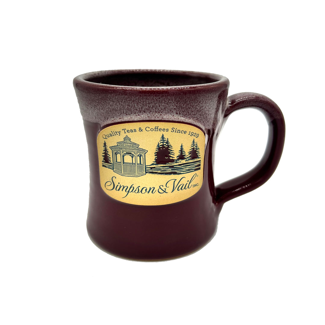 burgundy simpson &amp; Vail mug 
