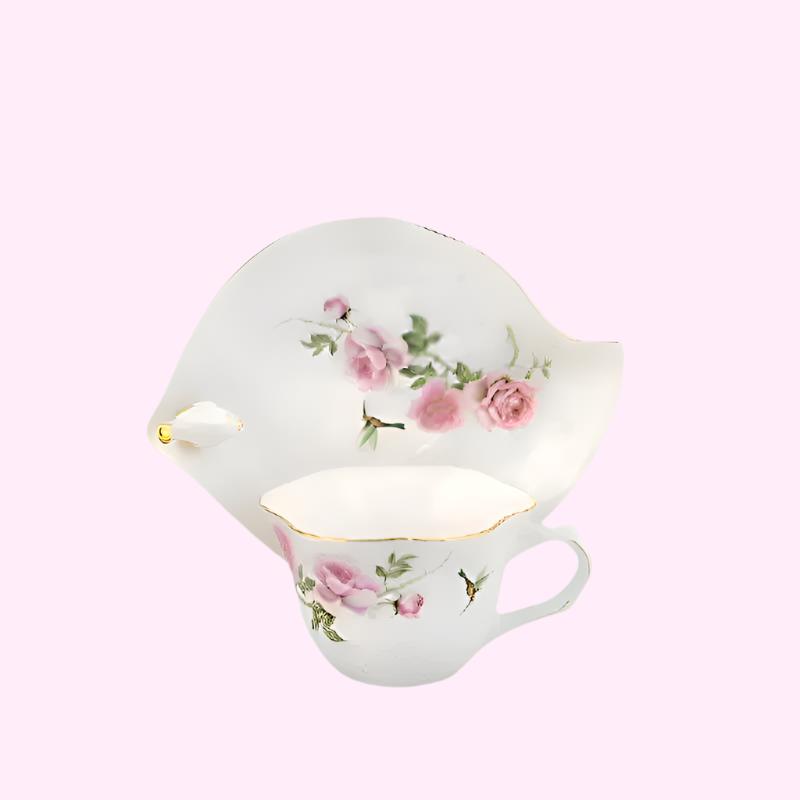 Golden Songbird cup and saucer