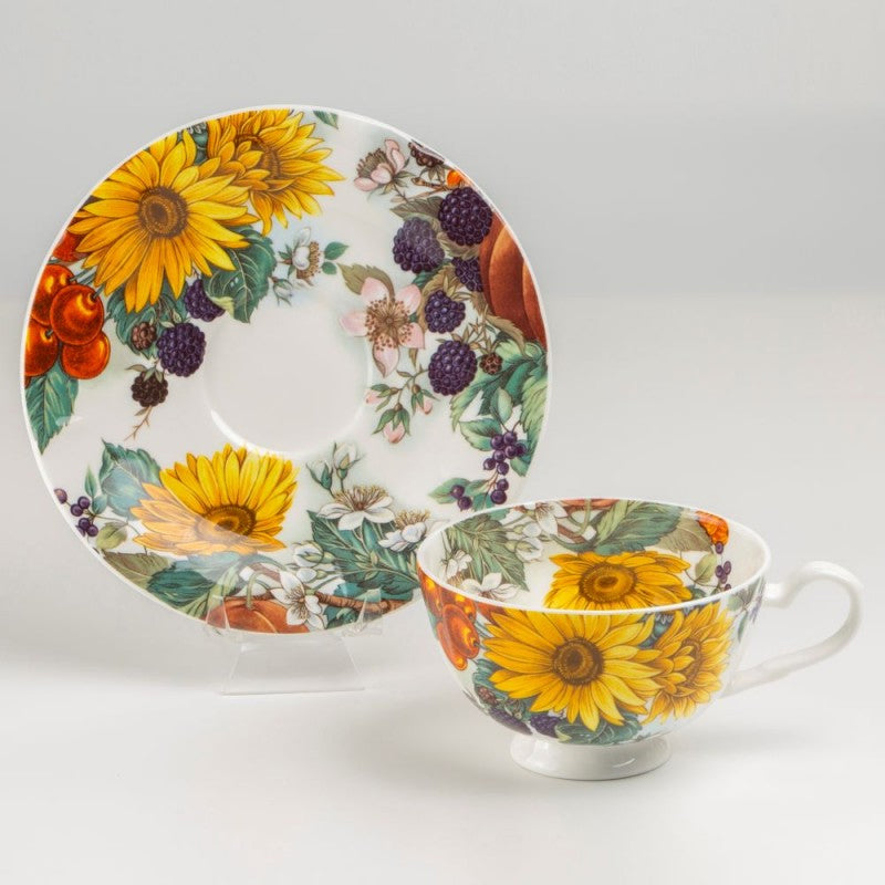 Sunflower Harvest Cup &amp; Saucer