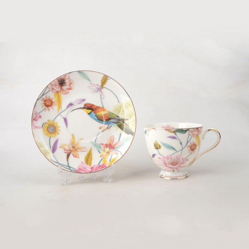 Springtime Bird Cup &amp; Saucer