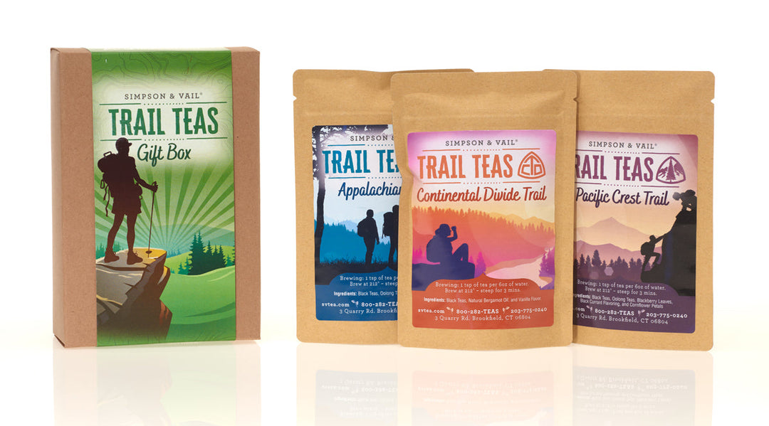 trail tea gift box with packages 