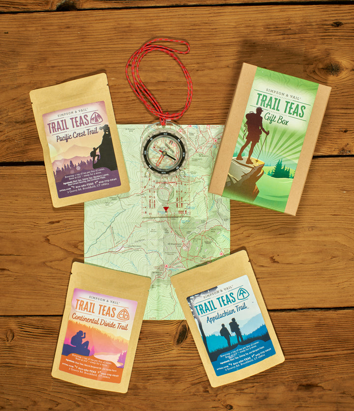 trail teas gift box with packages 