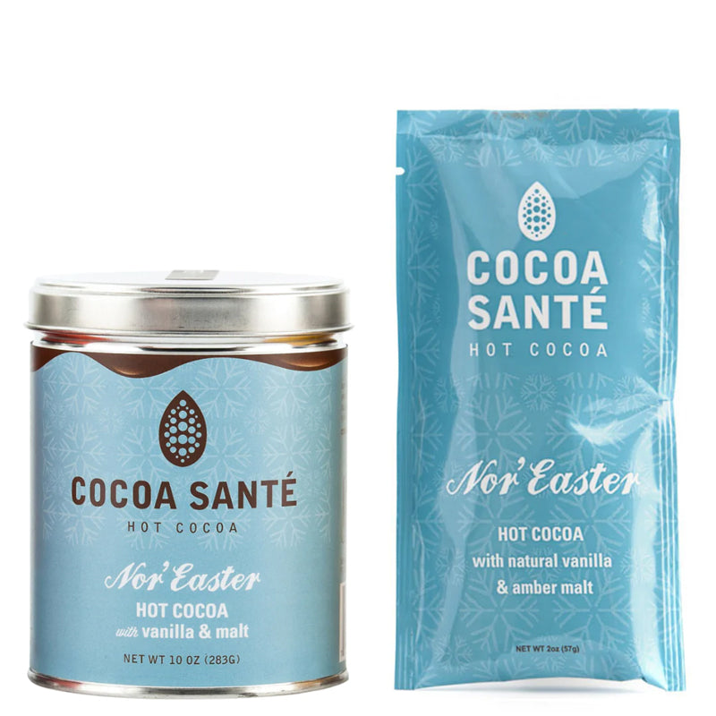Nor'Easter Cocoa Tin and Packet 