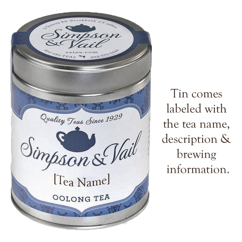 Oolong tea tin
