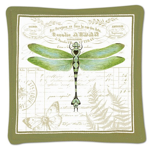 dragonfly spiced mug mat 