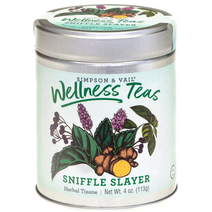 sniffle slayer loose tea tin
