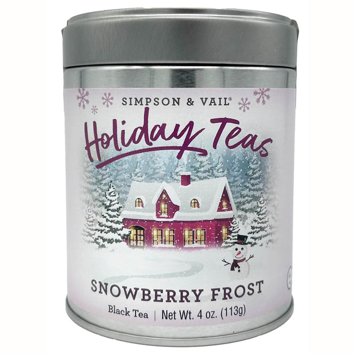 snowberry frost tea tin