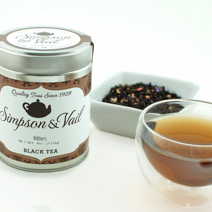 wildberry black tea brewed