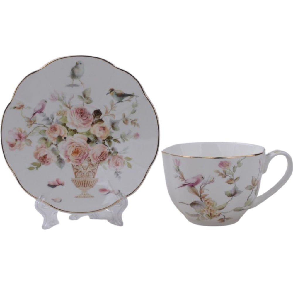 song bird teacup and saucer 