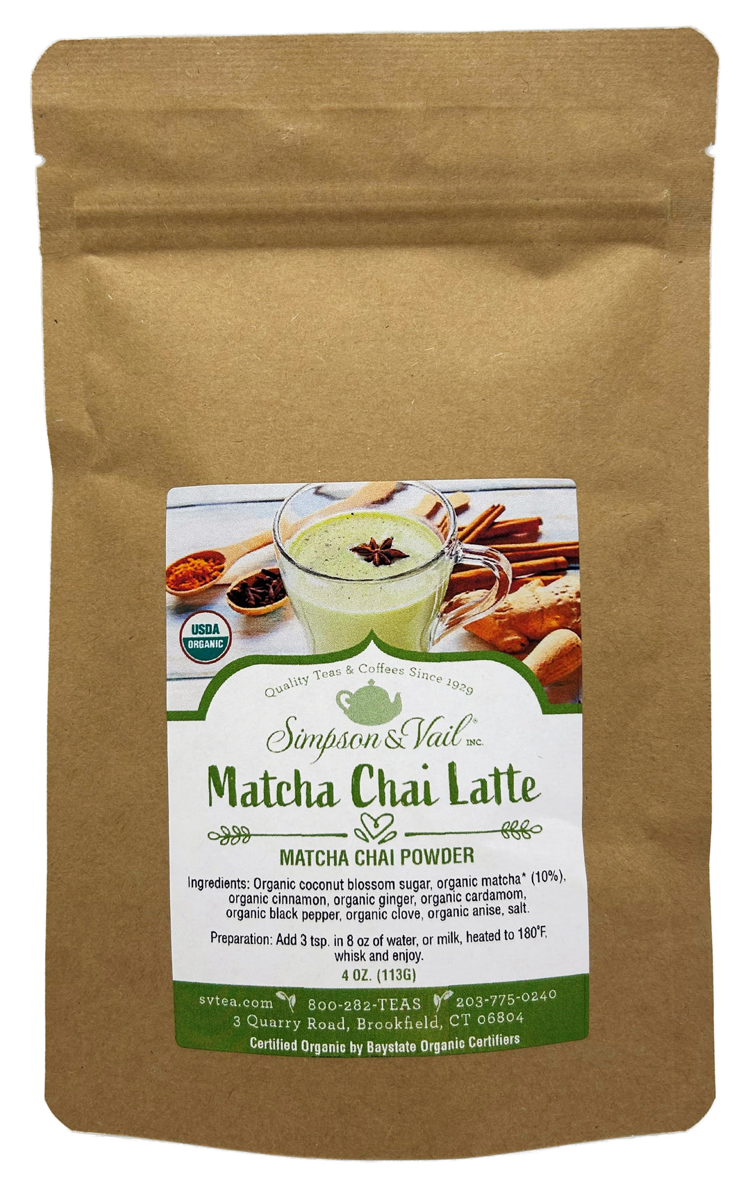 Matcha Chai Latte Powder Packet