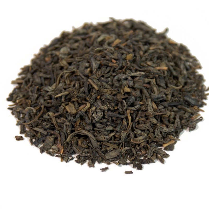 young hyson loose green tea pile 