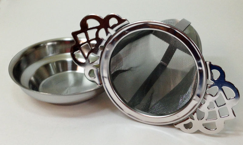 Filigree tea strainer