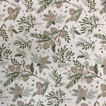 pine christmas gift wrap