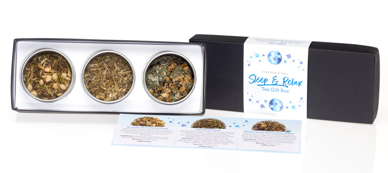 Sleep &amp; Relax Tea Tin Gift Box 3 types