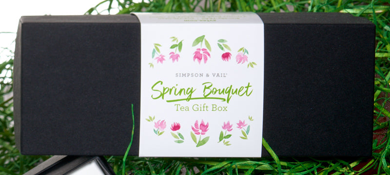 spring bouquet tea box cover