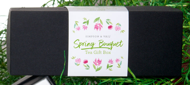 spring bouquet tea box cover