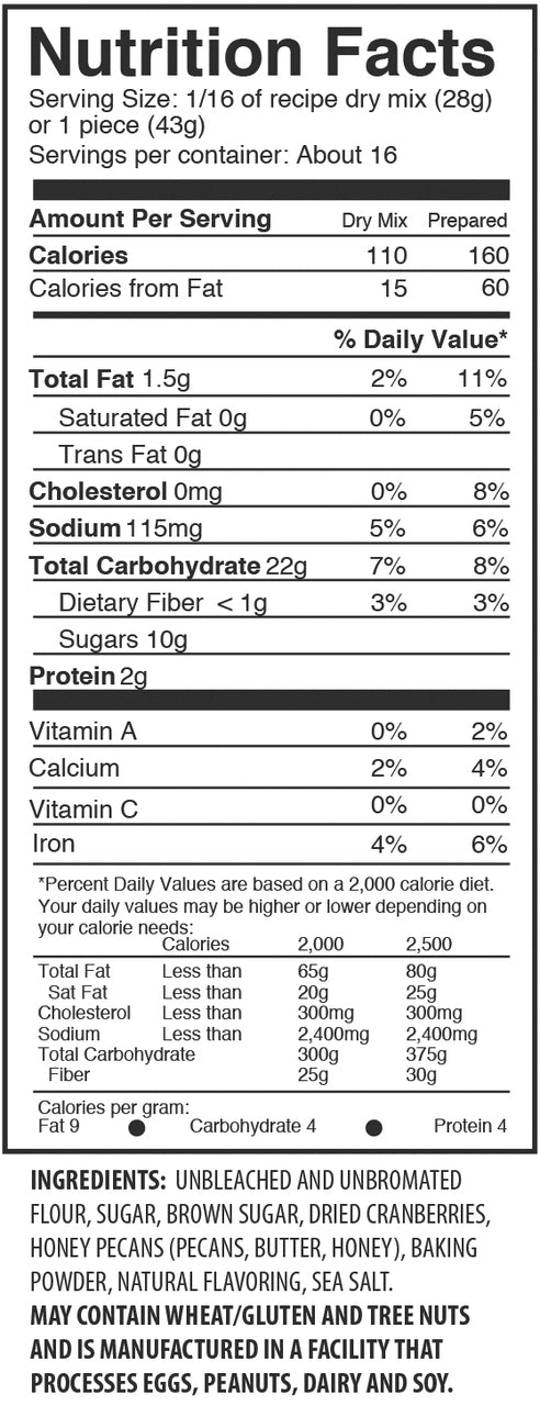 Cranberry Pecan Cake Mix