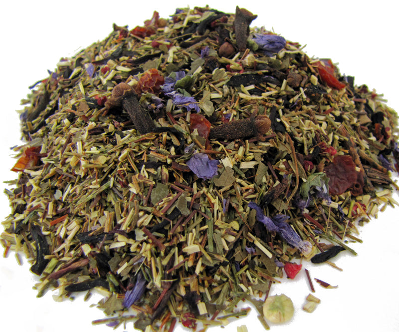 sugar plum fairy rooibos tea pile