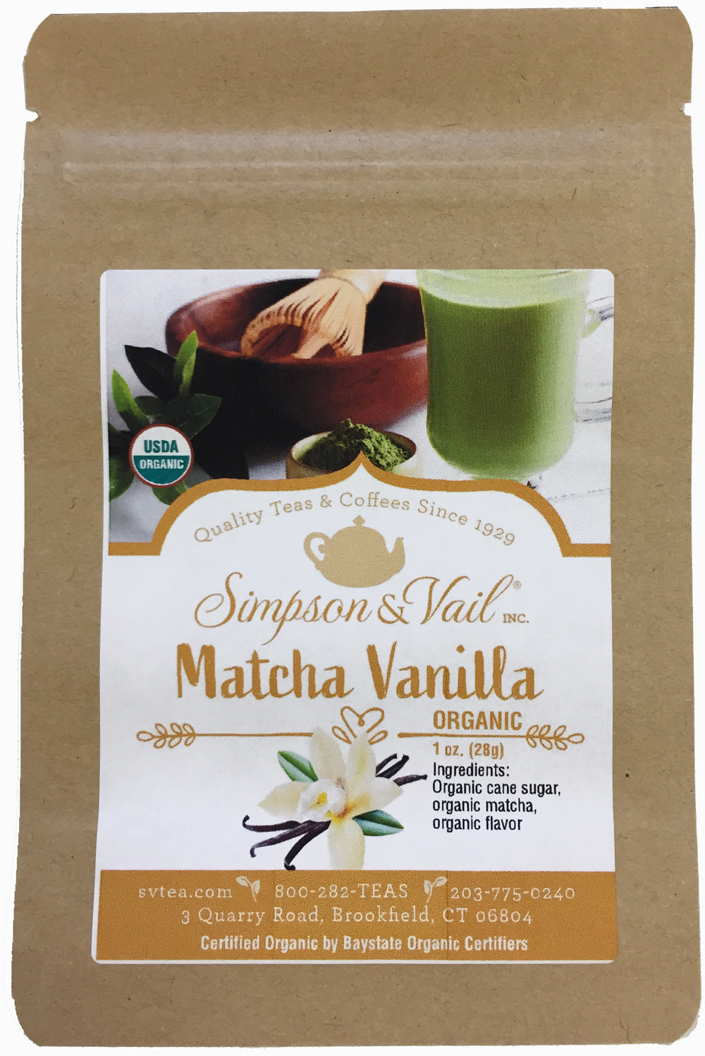 Matcha Vanilla Organic Packet