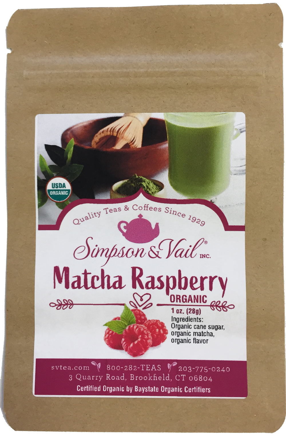 Matcha Raspberry Organic Packet 