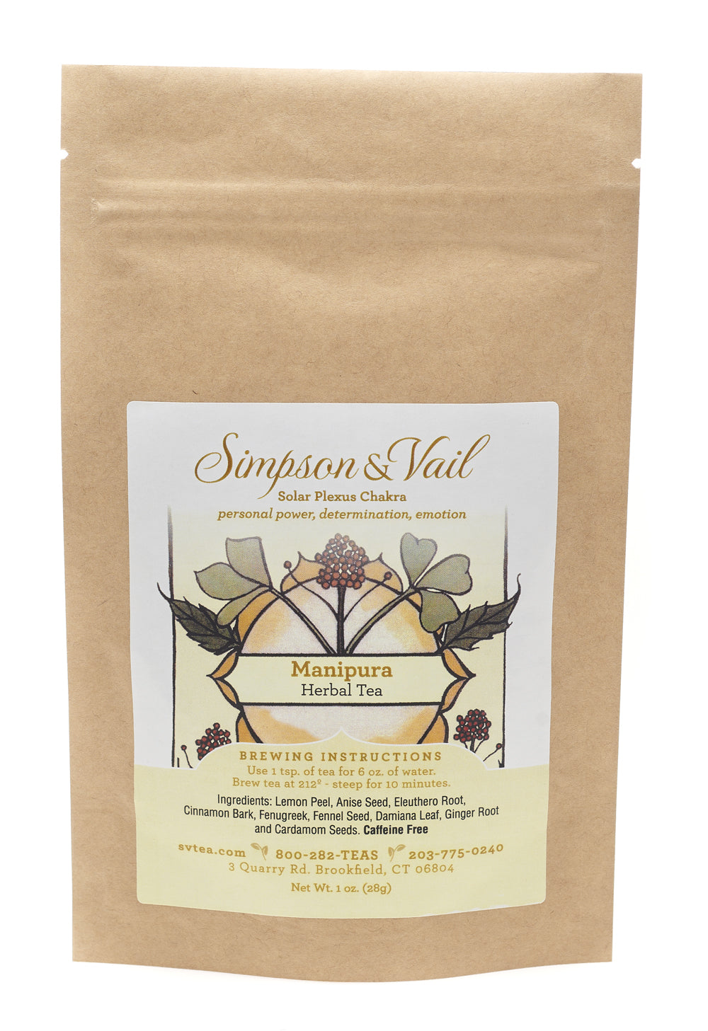 solar plexus chakra tea packaging 
