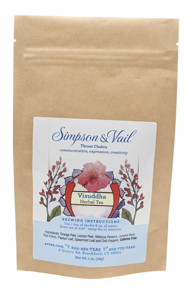 throat chakra herbal tea packet 