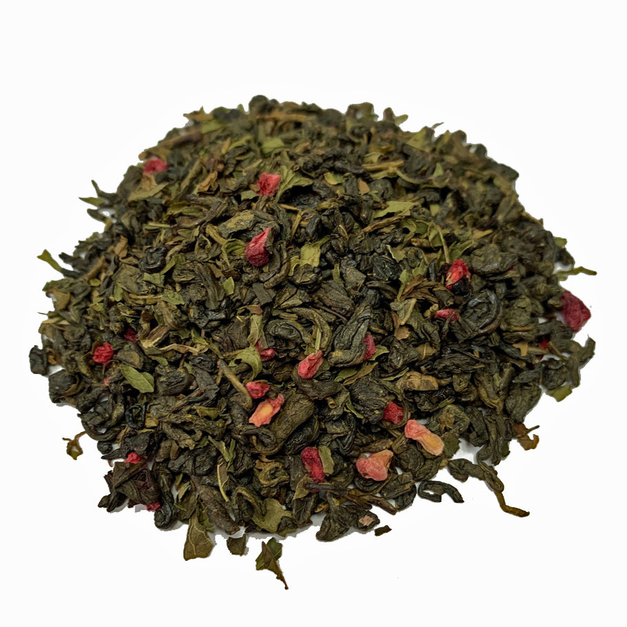 watermelon mint green tea pile