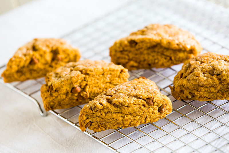 Pumpkin Cinnamon Cup Scones 