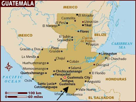 Guatemala Coffee map