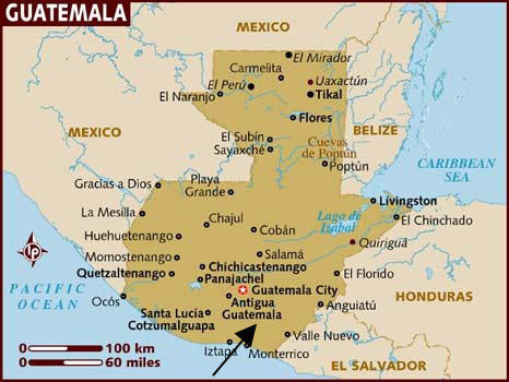Guatemala Coffee map