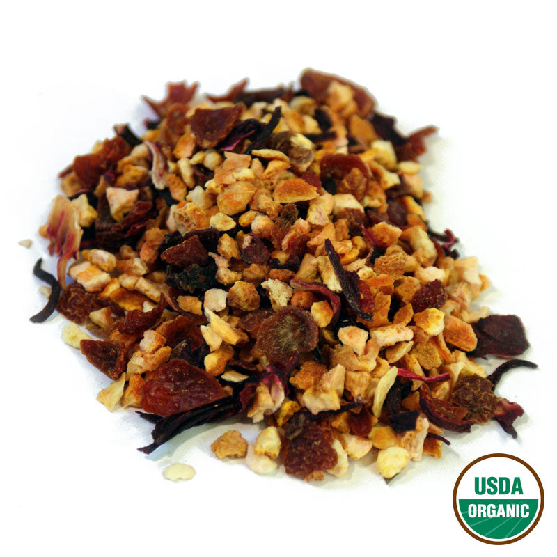 Orange Cranberry Herbal Tisane Pile
