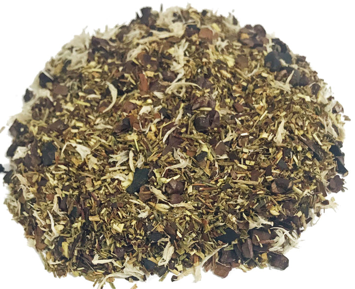 white chocolate peppermint loose tea pile 